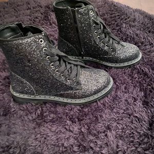 True Craft sparkle combat boots size 8.5